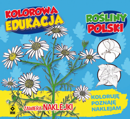 Kolorowa edukacja Rośliny Polski naklejka