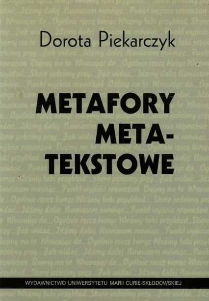 Metafory metatekstowe