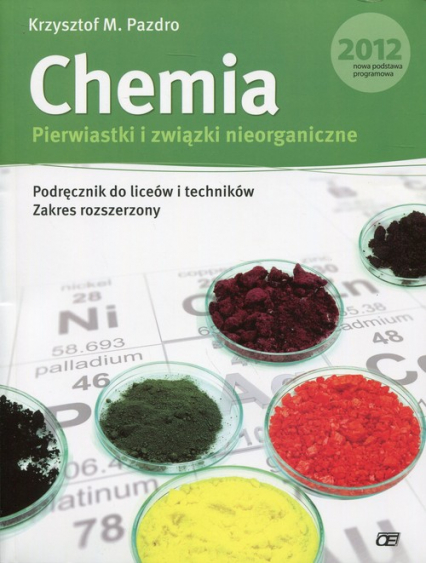Chemia Pierwiastki i związki nieorganiczne Podręcznik z płytą DVD Zakres rozszerzony Liceum, technikum