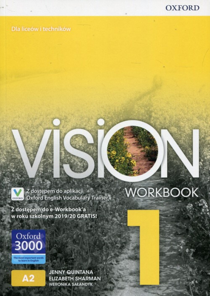 Vision 1 Workbook Z dostępem do e-Workbook'a w roku szkolnym 2019/20 GRATIS! Liceum i technikum