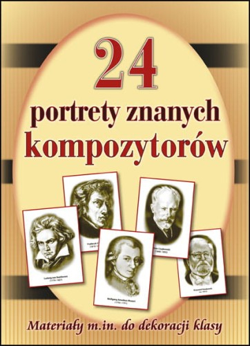 24 portrety znanych kompozytorów Teczka